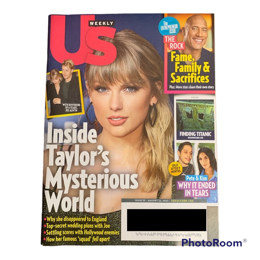 US Weekly Magazine August 22 2022 Taylor Swift Mysterious World The Rock Titanic